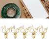 100pcs   Clips Cute Cartoon   Shape Metal Hollowed   Tail Clips Paper Clamps for   Document