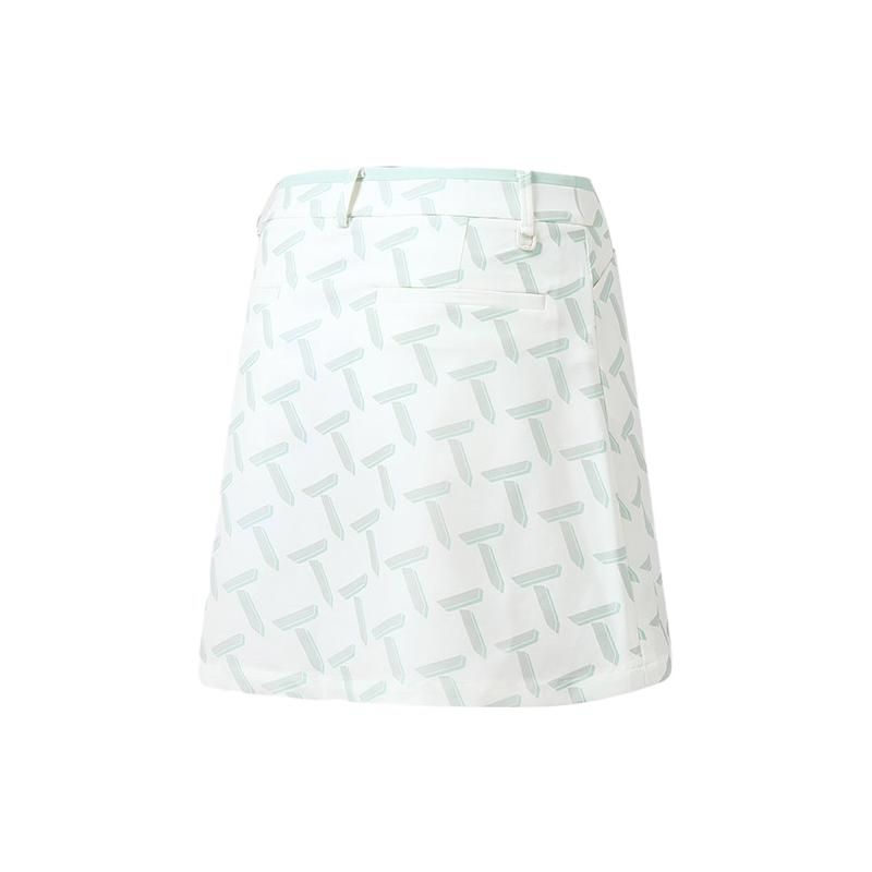 Fila Golf Series High-Sensitivity Printed Casual Skirt Women Skirts Jade-White A11W325308F-WT