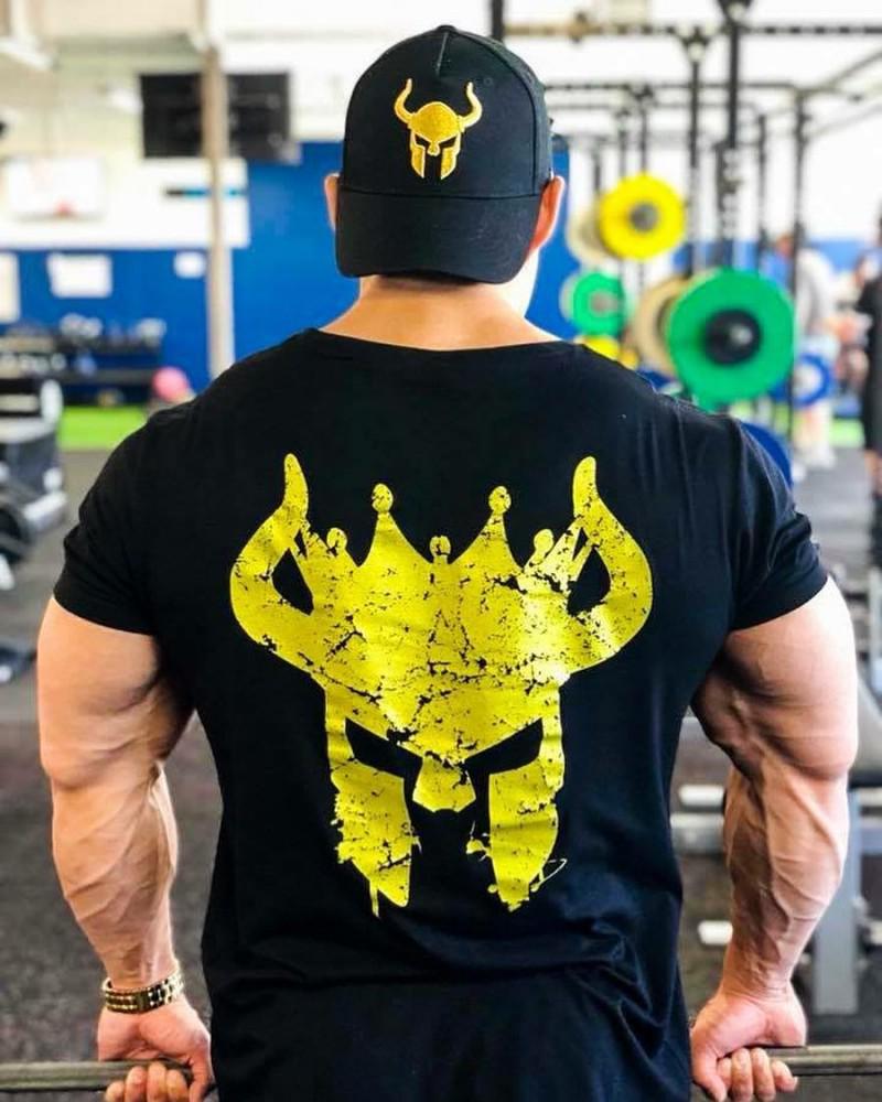 2022 Herren Baumwoll Kurzarm Sport T-Shirt - Trendiger Europäischer & Amerikanischer Stil