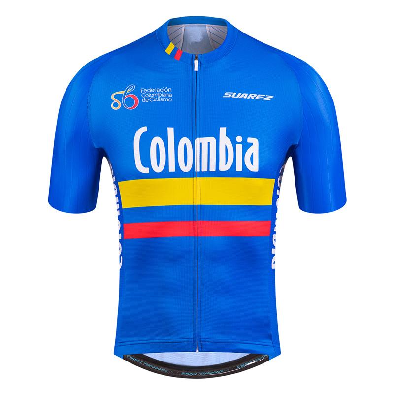 Colombia Sport Summer Cycling Short Sleeve Mens Jerseys Bicycle Ciclismo T-shirt Sport Wear Motocross Mountain Bike Clothing