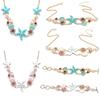 Sea Series Bohemian Shell Necklace Ornaments Starfish Beach Bracelet  Girls Couple Gift