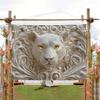 1pc Simulated Animal Optical Illusion Tapestry - Peach Light Beige Fabric Letter Print Design, Suitable for Bedroom, Living Room