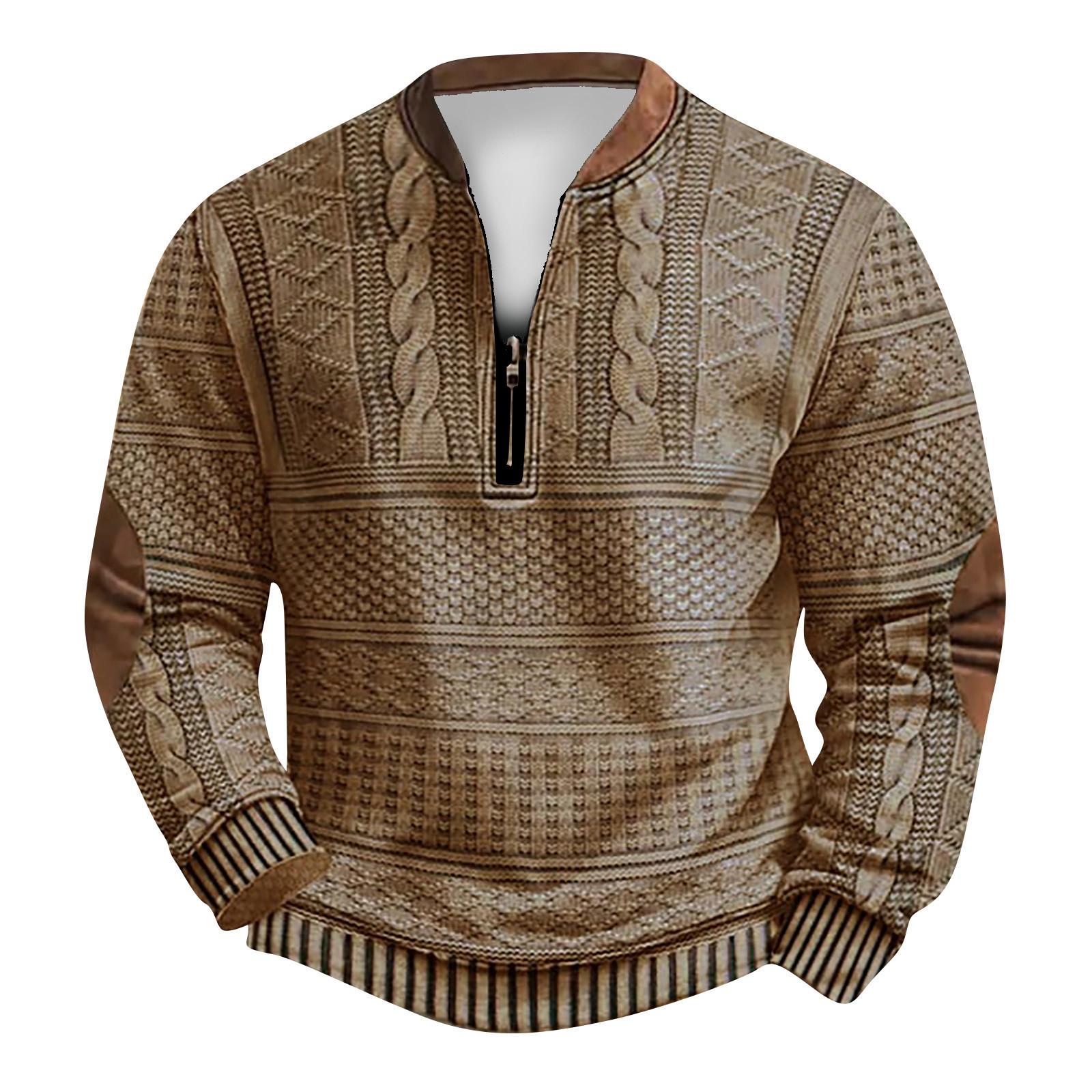 

Мужская повседневная толстовка в стиле ретро с градиентным принтом L