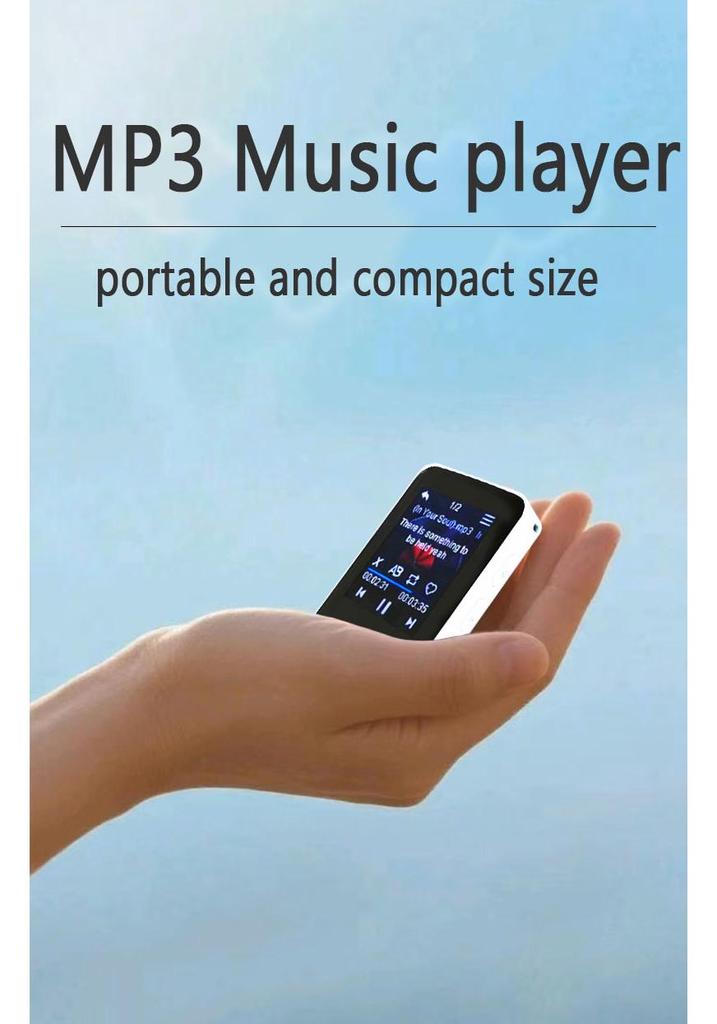 1.8-inch Touchscreen MP4 Music Player with Recording, Speaker, Card Slot, and Bluetooth MP3 Support