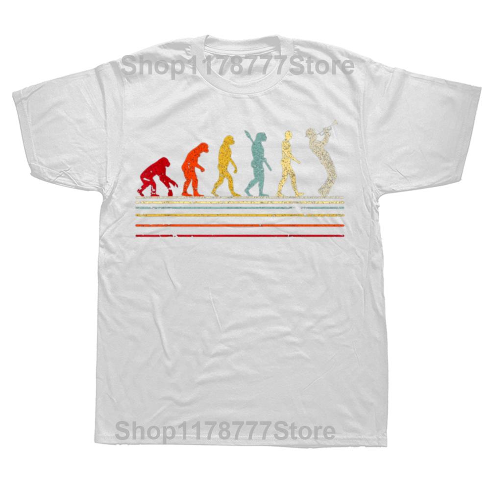 Funny Retro Jazz Music Evolution Trumpet Graphic Tshirts Men Womens Fashion Casual Tshirt 100 Cotton Loose Oversized T Shirt