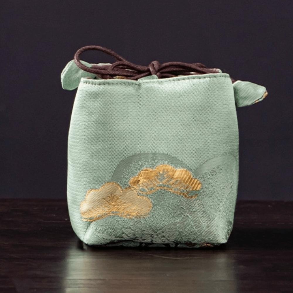 Embroidered Chinese Style Bag Thickened Teapot Storage Bag Tea Cozy Chinese Tea Culture