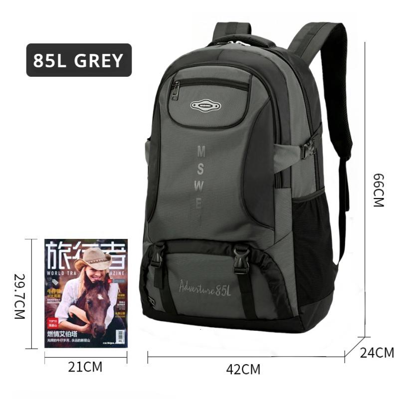 2024 New Outdoor Travel Backpack 50L/65L/85L Large Capacity Duffle Bag High Quality Oxford Waterproof Breathable Travel Bag Business Trip Hiking Bag