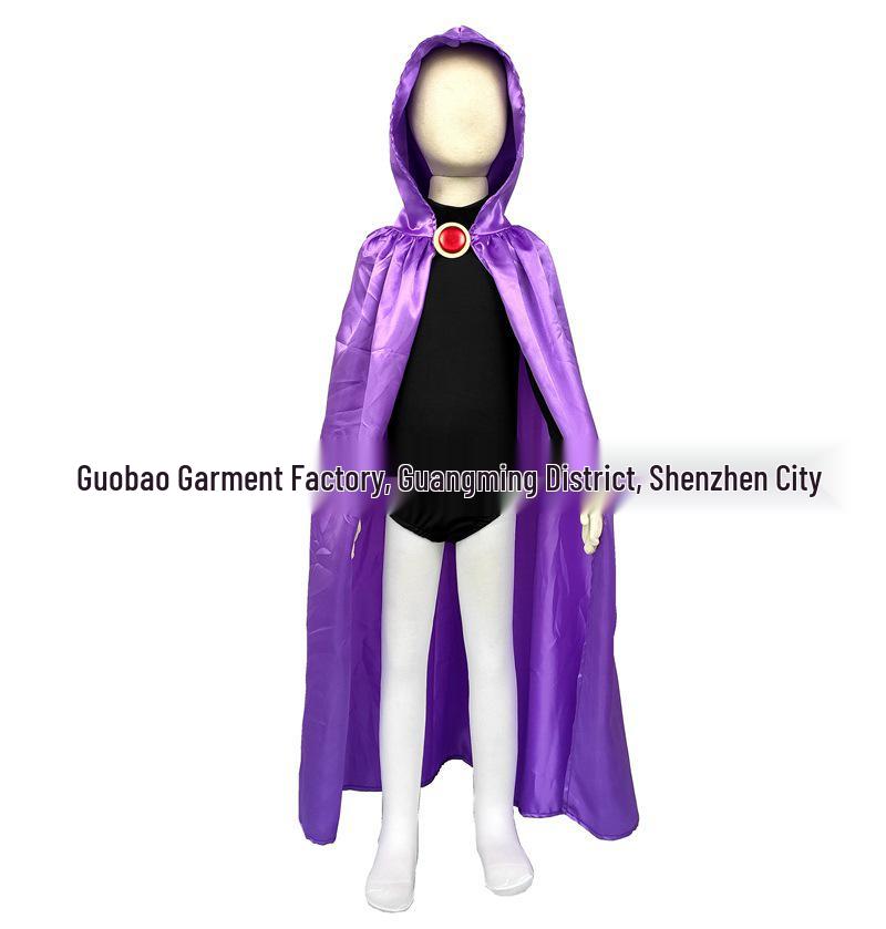 

DC Comics Teen Titan Raven Superhero Halloween Cosplay Costume 4 белый