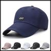 Keps Hatt Broderad Design Utomhus Avslappnad Enkel Snygg CZA094 [Vit Tand] Herr (Svart)