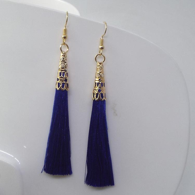 Bohemian Handmade Long Tassel Earrings for Women