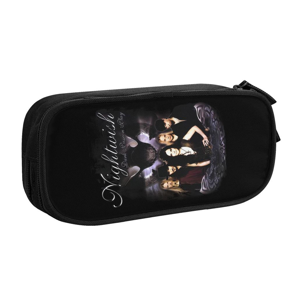 Nightwish Finnish Symphonic Metal Band Korean Pencil Case Boys Girls Large Capacity Pencil Box Students Stationery