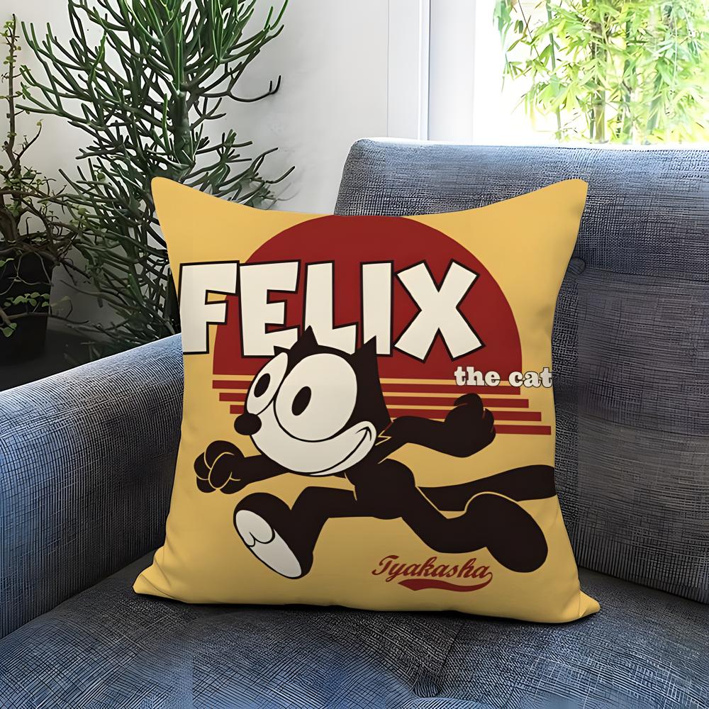BELIEBT Felixx die Katze Kissenbezug Bequem Wendbarer Kissenbezug Ideal für Auto Sofa Schlafzimmer & darüber hinaus