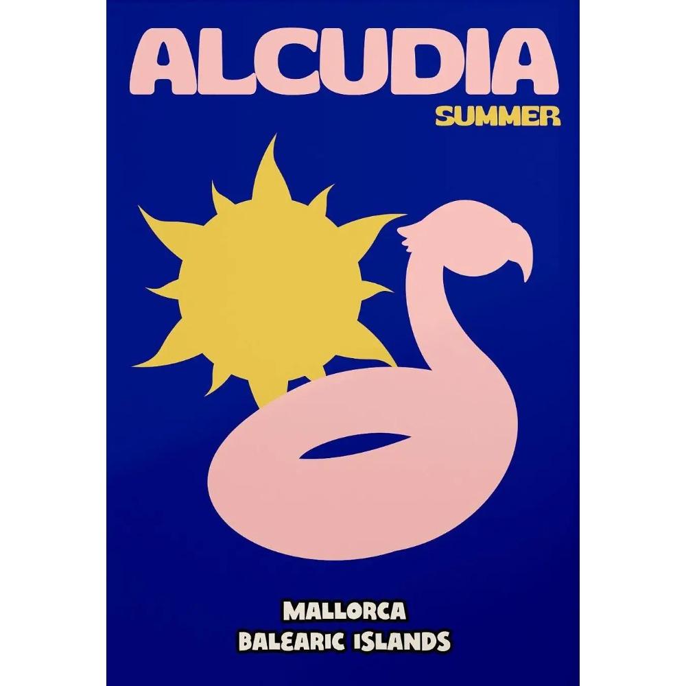 Summer Minimalist Beach Vacation Poster Abstract Graphic Shell Coconut Tree Modern Prints Canvas Wall Pictures Home Room Decor