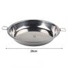 Grill Pan Pizza Pan Stainless Steel Tray Functional Design For Grilling