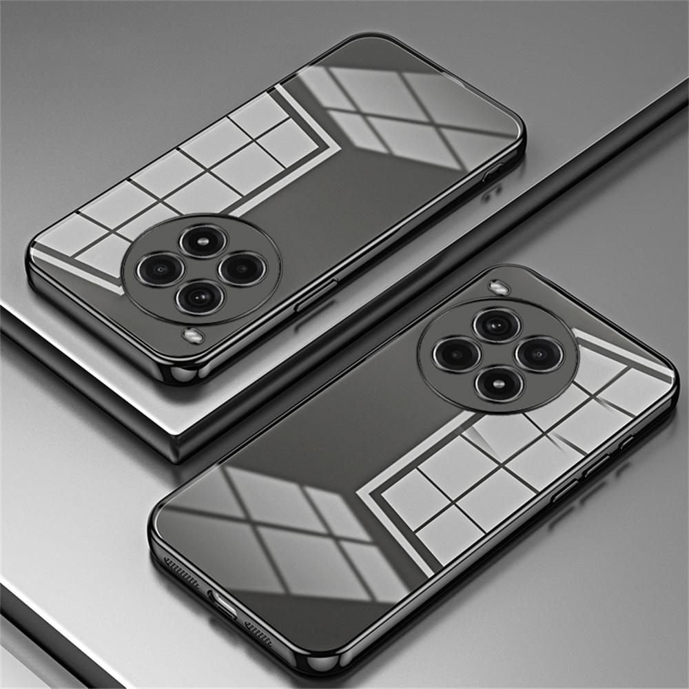 

For OnePlus Ace 3 Pro 5G Case Electroplating Frame Soft TPU Phone Cover Black