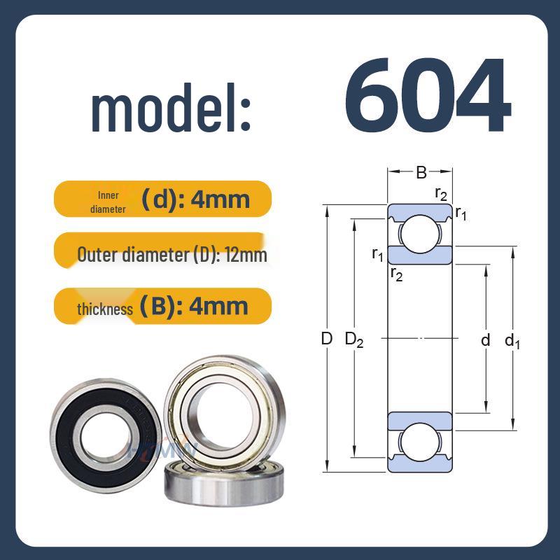 

HTMW High Precision GCR15 Deep Groove Mini Bearings 603-609