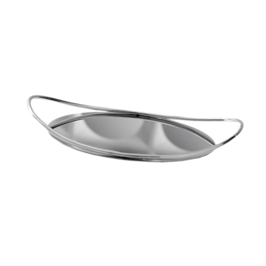Mirror Serving Tray Meal Platter Food Storage Organizer for Office Wedding Home Birthday Housewarming