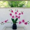 Lifelike Artificial Orchid Realistic Faux Phalaenopsis  Wedding Party Decor