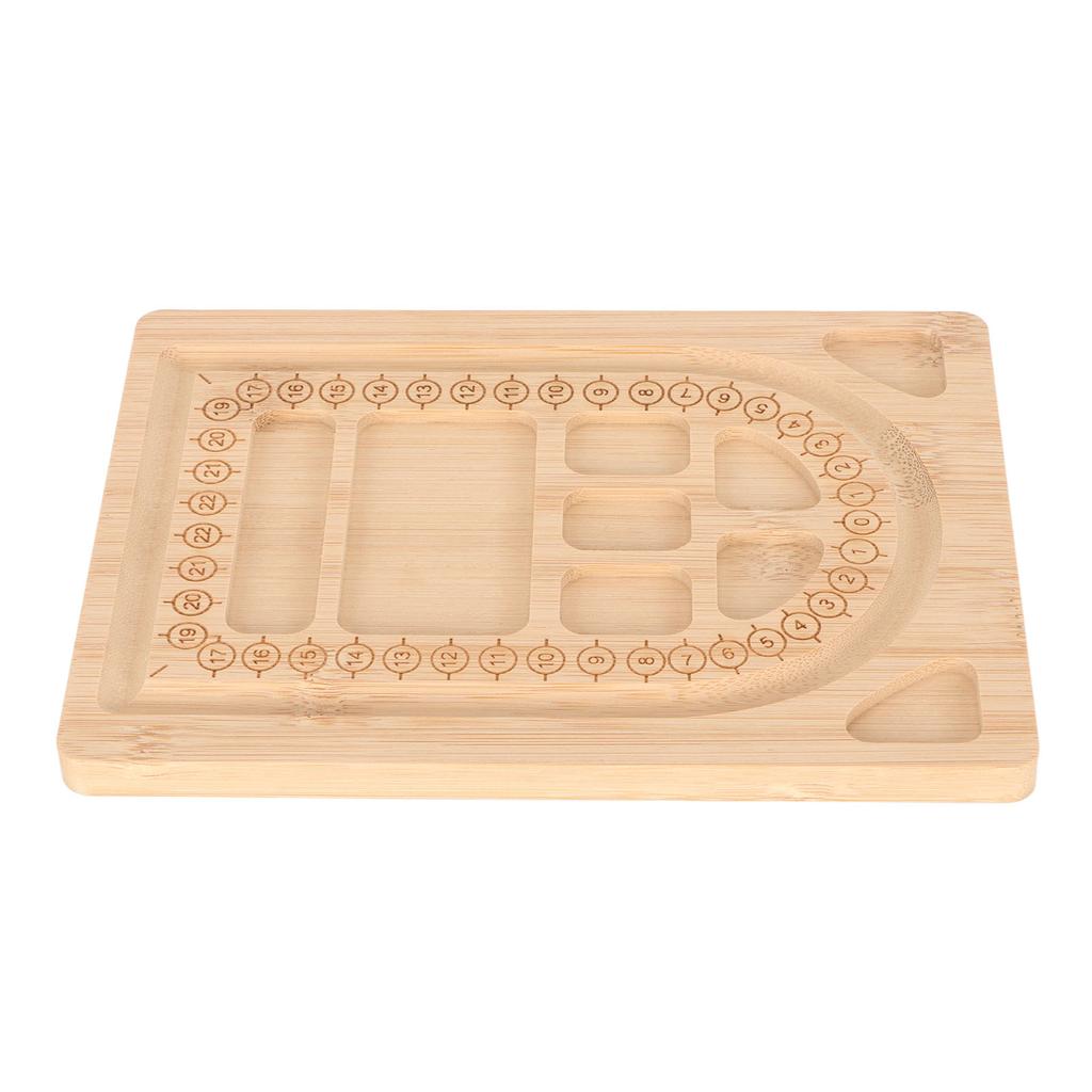 Bead Board Durable Exquisite Bamboo Bead Design Board Multipurpose Beading Tray for Bracelet Jewelry Making