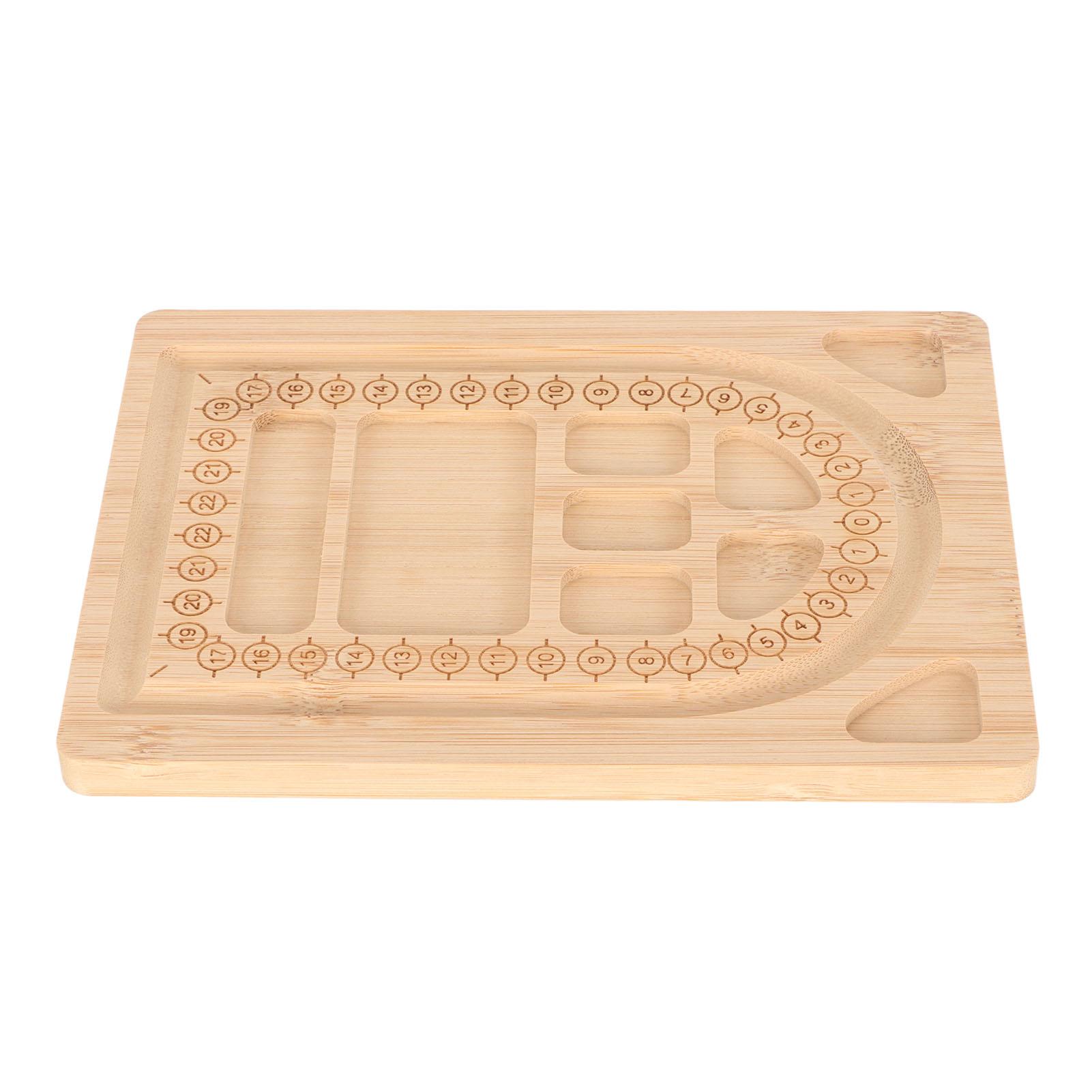 

Bead Board Durable Exquisite Bamboo Bead Design Board Multipurpose Beading Tray for Bracelet Jewelry Making