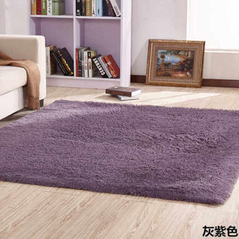Solid Color Silk Wool Carpet Variegated Tie-Dye Gradual Change Floor Mat Room Coffee Table Mat Internet Celebrity Hair Covered Balcony Bay Window Mat
