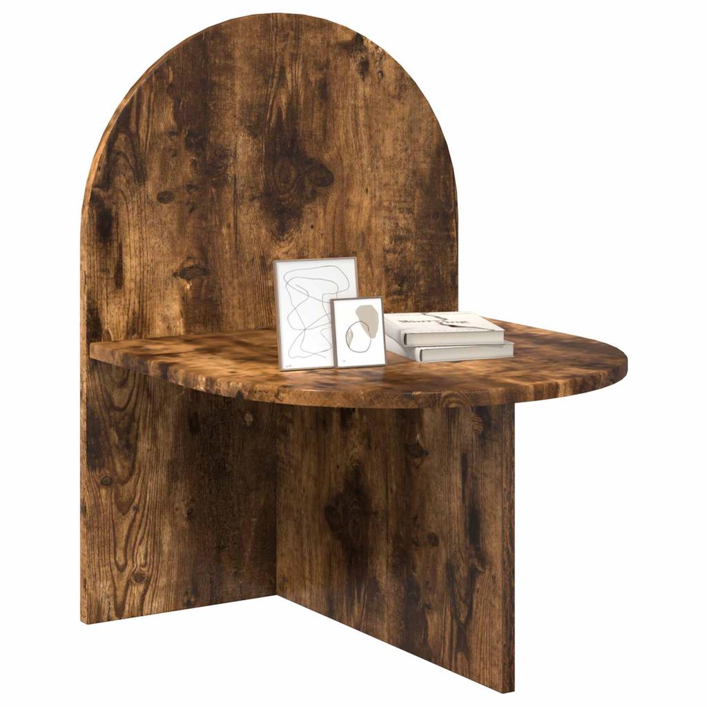 Nightstand Smoked Oak 48 X 49 X 65 Cm Engineered Wood