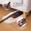 CLEANHOME Podlaha Pro Suché a Mokré 360 Stupňů Roztažitelný Pro Podlahu Vhodný pro Čištění Bez Žinylky 3 Hadry Součástí Mop, Mop, Podlaha, Rotace,