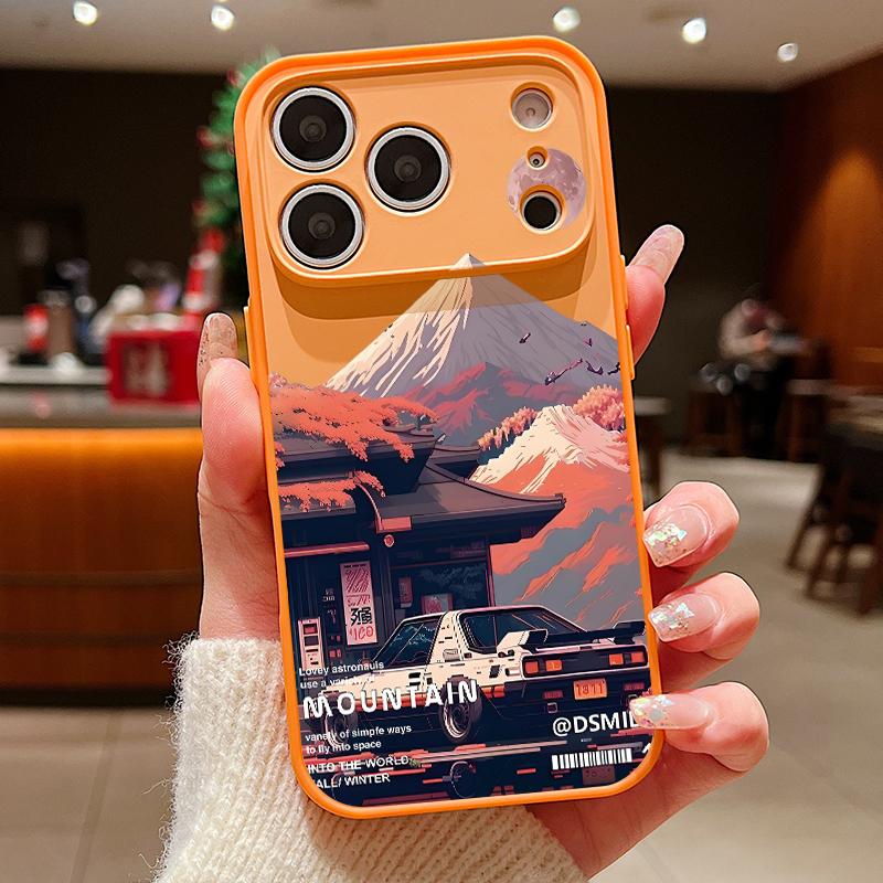 Mountain Landscape Case For iPhone 17 18 Pro Max For iPhone 16 15 14 13 Pro Max Magnetic For Magsafe Skin Feel Hybrid Phone Cover