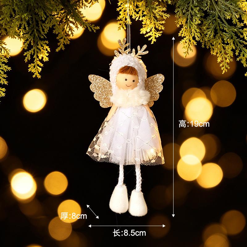 New Christmas decorative sequins pentagram Santa Claus pendant home Christmas tree decoration pendant