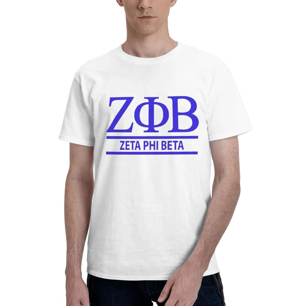 Zeta Phi Beta Greek Letter 1920 ZOB 100 Cotton TShirt Mens Fashion T Shirts Men ONeck Short Sleeve S6XL