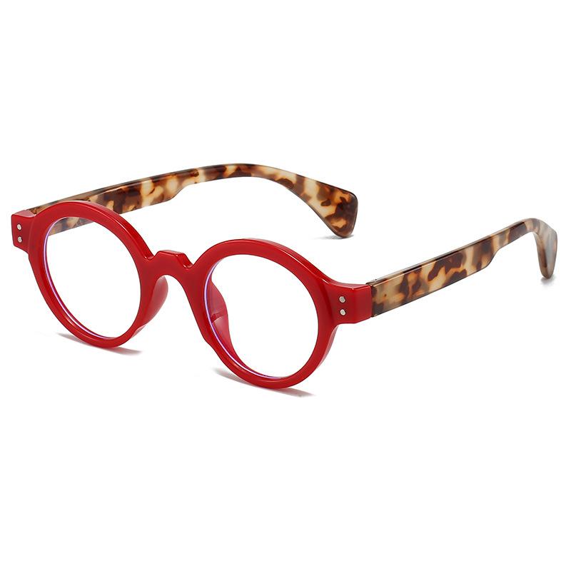 

Retro Round Spring Hinge Blue Light Blocking Reading Glasses Woman Mens Classic Presbyopia Reader Glasses Diopter +1.0 To +4.0 +350