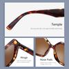 BLUEMOKY Retro Oversized Hexagonal Sunglasses for Women 100% UV400 Protection