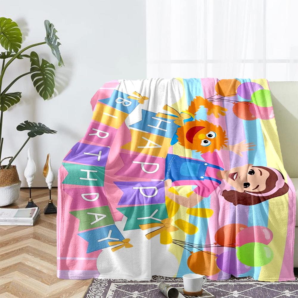 Ms. Rachel Theme Printed Blanket - Perfect for Couch, Bed, Travel & Outdoor Use | Machine Washable, Cozy & Durable.