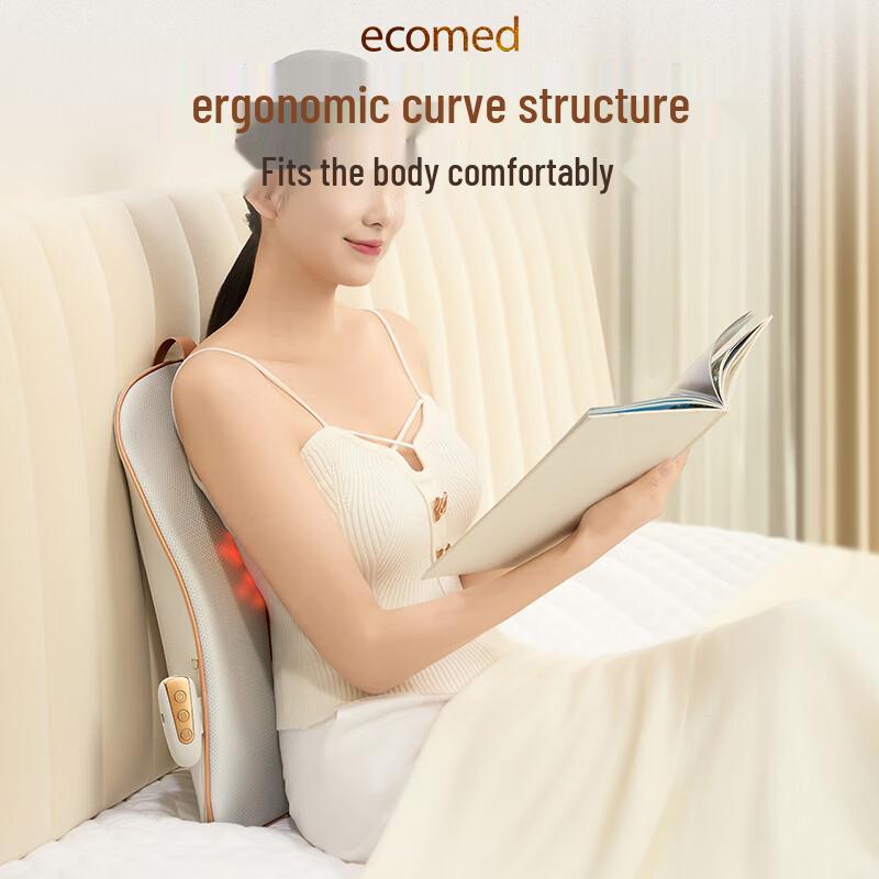 ecomed Wireless Portable Back & Neck Massage Cushion
