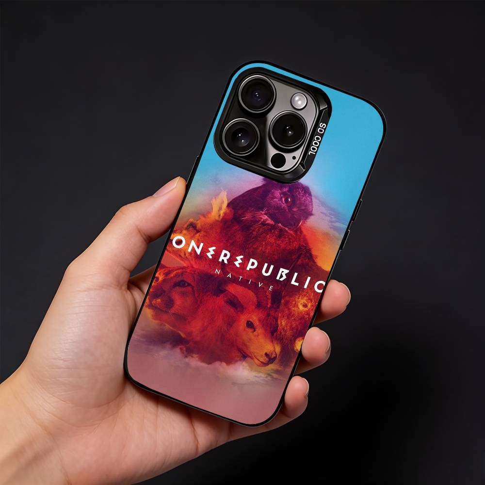 Band O-OneRepublic Phone Case For iPhone17, 16,15,14,13,12 Pro Max Black Candy Matte Shockproof Cover