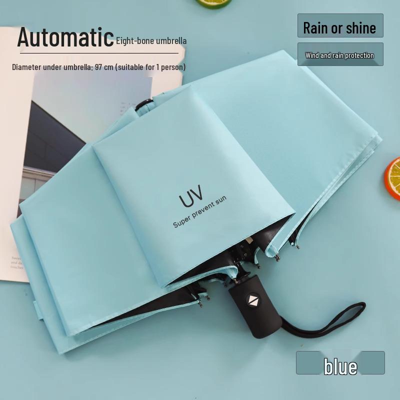 Unisex Extra Large Reinforced Umbrella - UV & Sun Protection for All Weather