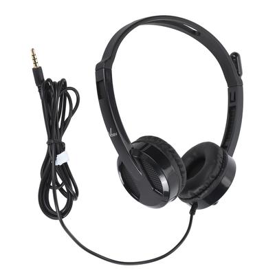 Wired Headphone 3.5mm Plug Omnidirectional Wired Headset with Rotatable Mic for Office