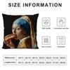 Classical European Fun Figures Cushion Cover Silky Short Plush Double-Sided Printed Pillow Case For Sofa All Seasons Home Decor
