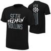 Wwe Kıyafetleri Kısa Kollu Görünüm Kıyafetleri Seth Tişört Rollins Yarışma Kıyafetleri Erkek Fitness Hayranları Spor Düşük Yaka
