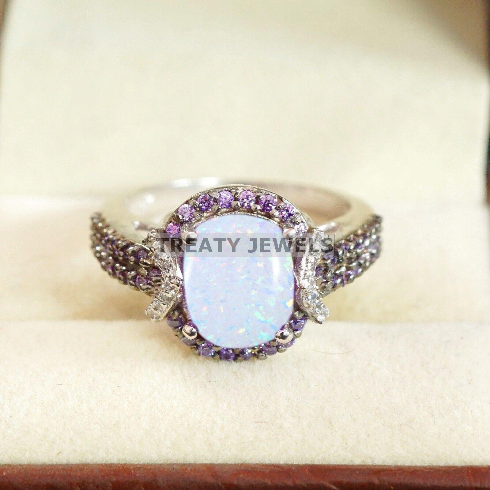 

Opal Oval Cut Gemstone With 925 Sterling Silver Ring For Men s #B363 JL375682062283 4-16 US срібний
