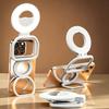 Rechargeable Magnetic Flexible LED Ring Light 40 LEDs Adjustable Color Temp 3000-6500K Wide Angle Selfie Stick for Mobile Phone