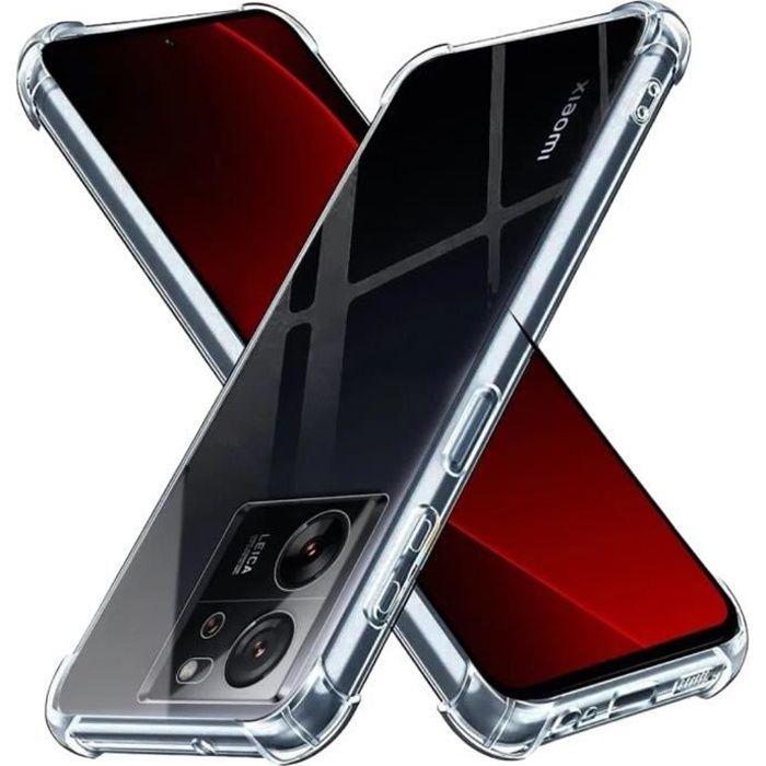 Coque Antichoc - Phonillico® - Xiaomi 13T/13T PRO - Silicone Souple - Transparent - Protection Renforcée
