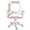 2pcs Jacquard Office Chair Cover Stretchable Office Computer Chair Slipcovers Washable Universal Desk Rotating Chair Protector