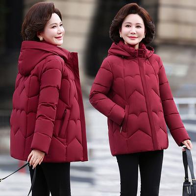 Women’s Short Hooded Windproof Thicken Warm Winter Jacket Gift for Mom