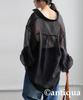 antiqua Washer Sheer One Size Black Women's Overshirt, ESA-00218, 05,