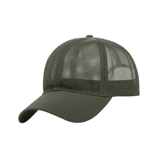 Unisex Summer Baseball Hat Hollow Mesh Good Breathability Quick-drying Long Brim Adjustable Circumference Solid Color Outdoor Travel Sport Cap