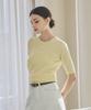 SOUP Basic Embroidered Half Sleeve Knit (Sb3Skf1)