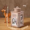 Wooden Christmas House With Lights Painted Christmas Night Lights Candlestick Table Table Setting Windproof Light Props