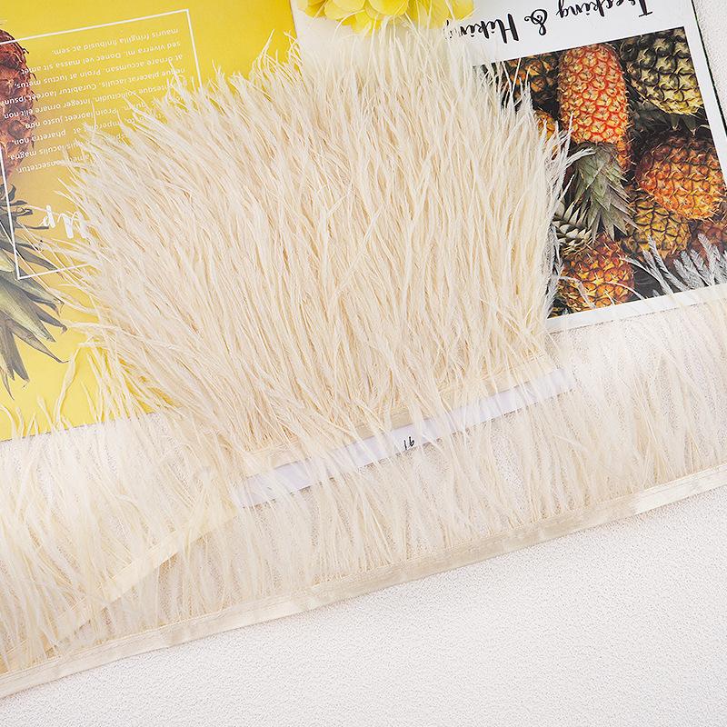 1M 10-13Cm Ostrich Feather Fringed Jewelry Handicrafts Clothing Decorative Accessories