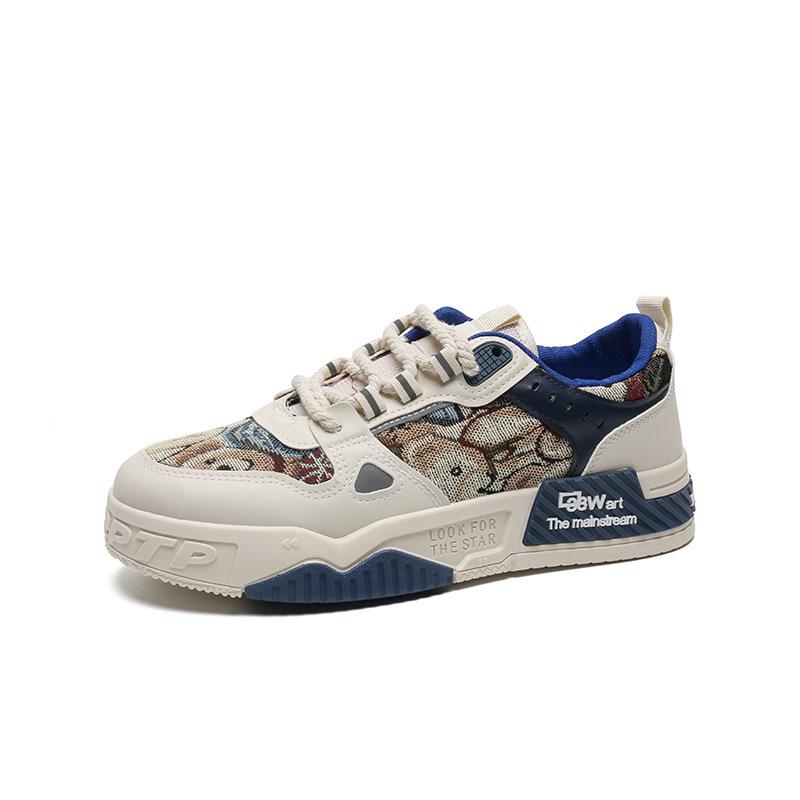 Men's Trendy Height-Enhancing Canvas Sneakers: Breathable, Versatile, Thick-Soled, Casual Sports Shoes for Youth.